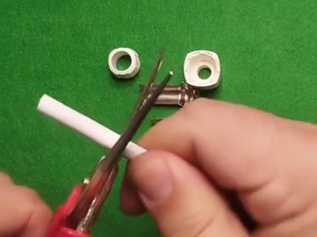 corte de cable coaxial